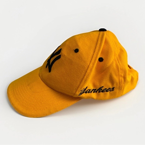 New York Yankees Baseball Yellow Unisex Adjustable Cap Embroidered Logo - Picture 2 of 7
